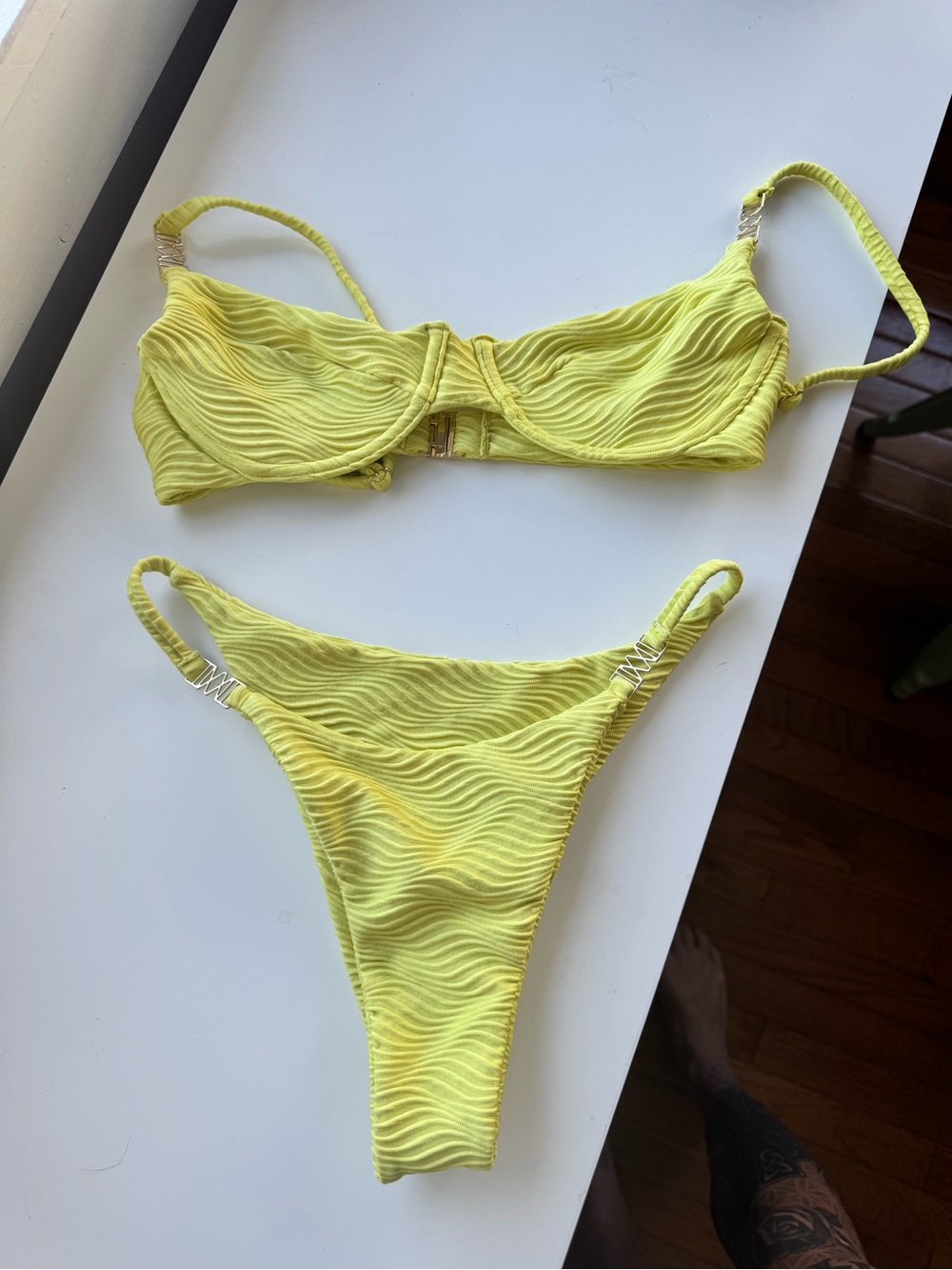 SANORI CHARTREUSE YELLOW FIRENZE BIKINI SET